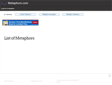 Tablet Screenshot of metaphors.com
